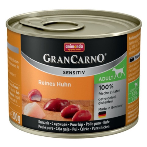 Animonda GranCarno Sensitiv / Анимонда Гран Карно Сенситив с курицей для чувствительных собак 200 г (консервы) фото 2