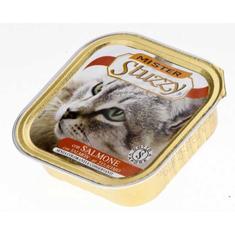 Mister Stuzzy Cat для кошек с лососем - 100 г фото 1