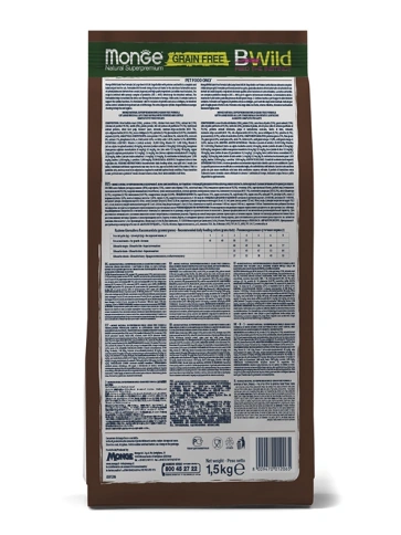 Сухой корм Monge BWild Grain Free с мясом буйвола для крупных кошек всех возрастов, 10 кг фото 7