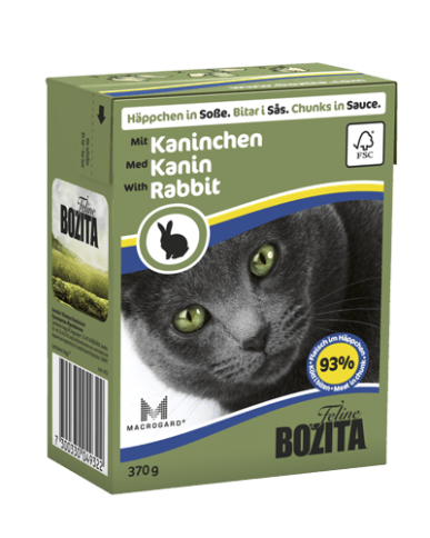 Bozita кусочки в соусе со вкусом кролика для кошек - 370 г фото 1