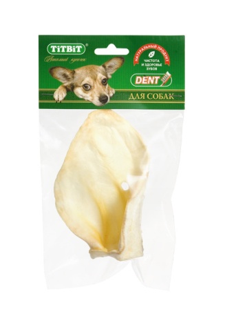 Titbit ухо телячье большое - мягкая упаковка фото 1