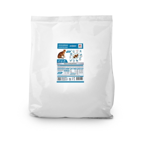 Сухой корм Зоогурман для взрослых кошек с океанической рыбой - 10 кг фото 1