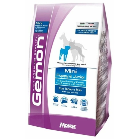 GEMON DOG MINI корм для щенков мелких пород с тунцом и рисом 3 кг фото 2