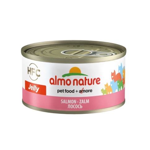Almo Nature Legend Adult Cat Salmon консервированный корм с цельными кусочками лосося в бульоне для взрослых кошек - 70 г фото 2