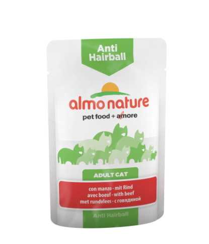 Almo Nature Functional Adult Cat Anti-Hairball with Beef консервы с говядиной для вывода шерсти у взрослых кошек - 70 г фото 1