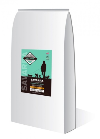 Savarra Adult Dog Small Breed Сухой корм для взрослых собак мелких пород с уткой и рисом - 18 кг фото 1