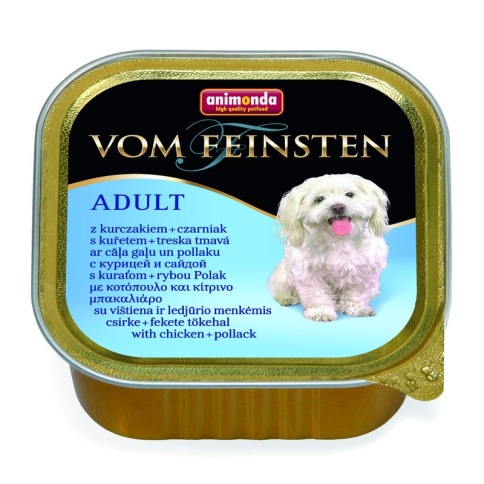 Animonda Vom Feinsten Adult / Анимонда Вомфейнштейн Эдалт для собак с курицей и сайдой 150 г (консервы) фото 1
