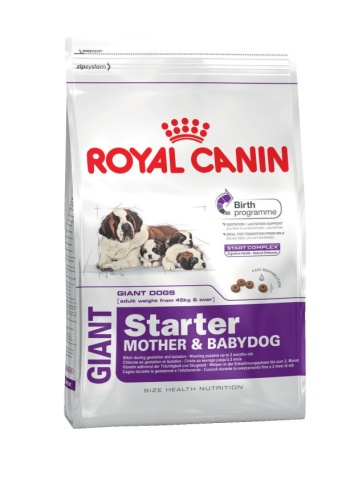Royal Canin Giant Starter сухой корм для щенков до 2 месяцев, беременных и лактирующих собак гигантских пород - 15 кг фото 1