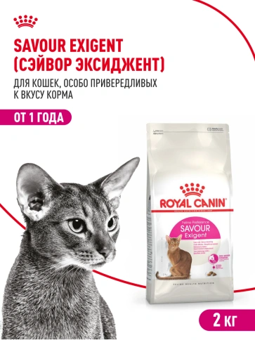 Сухой Корм Royal Canin SAVOUR EXIGENT (СЕЙВОР ЭКСИДЖЕНТ)Питание для кошек в возрасте от 1 года до 12 лет, особенно привередливых ко вкусу продукта, 2 кг фото 14