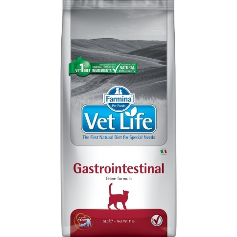 Farmina Vet Life Cat Gastrointestinal сухой корм для кошек при заболеваниях ЖКТ с курицей- 5 кг фото 2