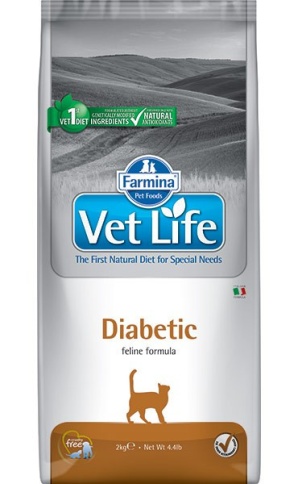 Farmina Vet Life Cat Diabetic ветеринарный диетический сухой корм для взрослых кошек с заболеванием сахарного диабета - 10 кг фото 1