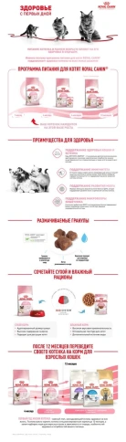 Сухой Корм Royal Canin  MOTHER AND BABYCAT (МАЗЕР ЭНД БЕБИКЭТ)Питание для котят в возрасте с 1 до 4 месяцев, а также беременных и лактирующих кошек, 4 кг фото 10