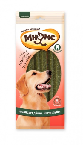 Мнямс Зубные палочки для собак размер M, 3 шт х 65 г 17,5 см фото 1