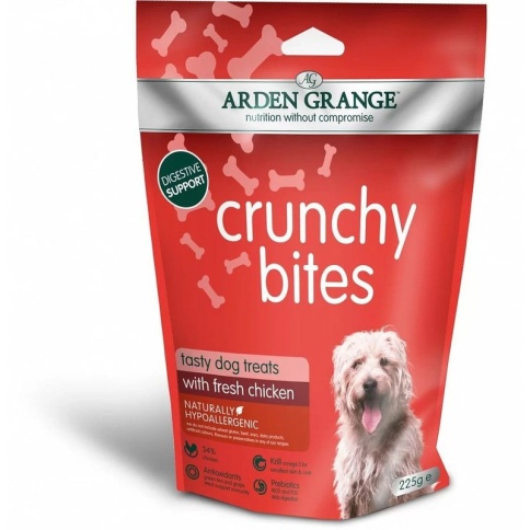 Лакомство Arden Grange Crunchy Bites для собак с курицей - 225 г фото 2