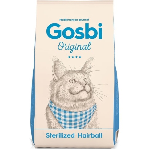 Сухой корм Gosbi Original Cat Sterilized Hairball для стерилизованных кошек с курицей для выведения шерсти - 3 кг фото 1