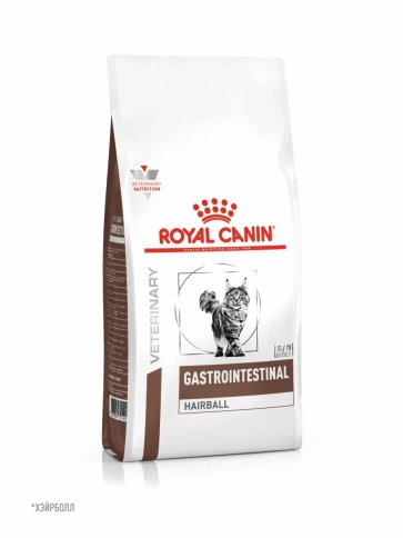 Сухой диетический корм Royal Canin Gastrointestinal Hairball для взрослых кошек, при волосяных комочках и нарушениях пищеварения, 350 г фото 9