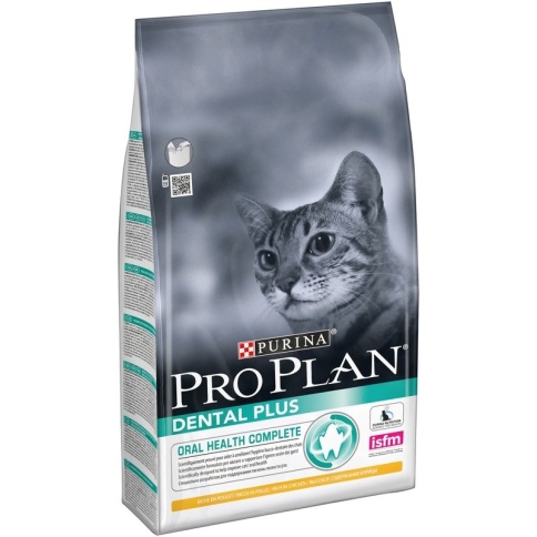 Purina Pro Plan Dental Plus сухой корм для взрослых кошек для поддержания здоровья ротовой полости с курицей - 1,5 кг фото 1