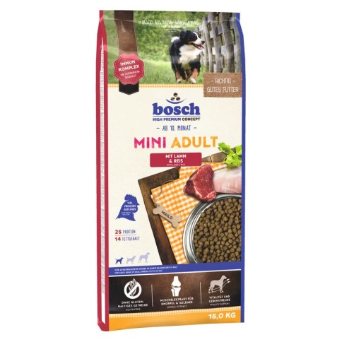 Bosch (15 кг) Mini Adult Lamb & Rice фото 1