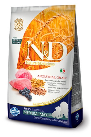 Farmina N&D Low Grain Dog Lamb & Blueberry Puppy Medium & Maxi - 12 кг фото 1