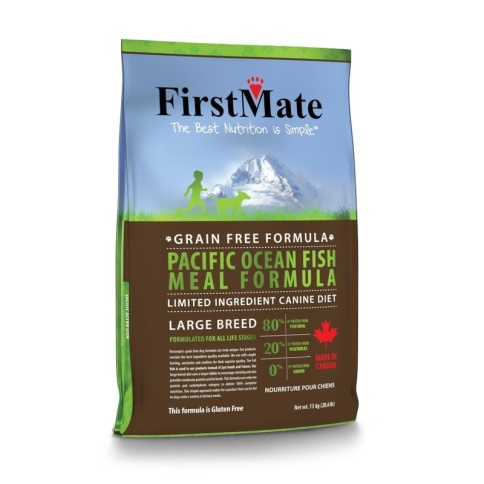 FirstMate Pacific Ocean Fish Meal Large Breed сухой беззерновой корм для взрослых собак крупных пород с рыбой 20 кг фото 1