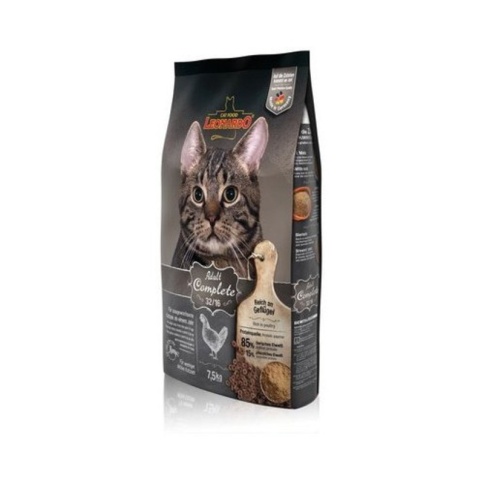 Leonardo Adult Сomplete 32/16 для взрослых кошек с птицей - 7.5 кг фото 2