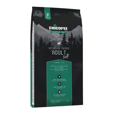 Chicopee HNL Soft Adult Ostrich & Potato корм для собак с мясом страуса и картофелем - 12 кг фото 2