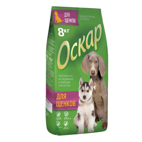 Оскар сухой корм для щенков - 8 кг фото 1