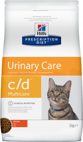 Hill's Prescription Diet (5 кг) C/D Multicare Feline Chicken dry фото 1