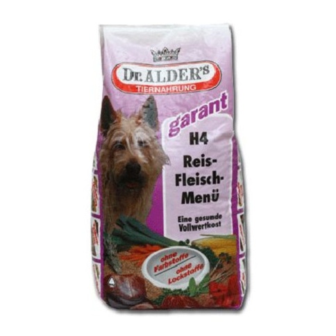 Dr. Alder's Н4 Reis Fleisch Menu для взрослых собак с нормальной активностью с говядиной, рисом, пшеницей и овощами - 15 кг фото 2
