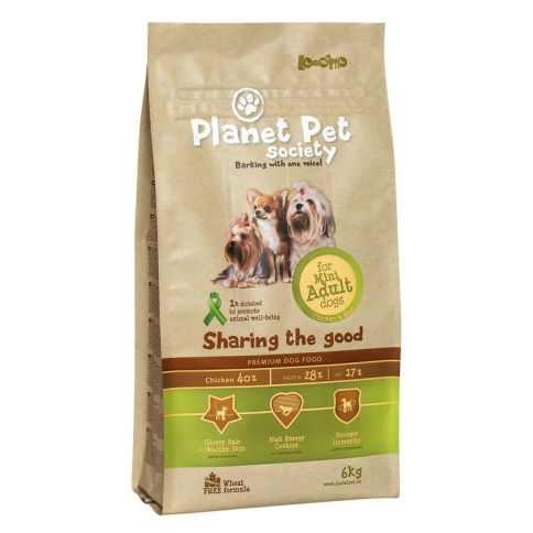 Planet Pet Chicken & Rice For Mini Adult Dogs сухой корм для взрослых собак мелких пород с курицей и рисом 6 кг фото 1