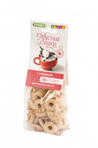 Titbit мясные сушки с говядиной (100 г) фото 1