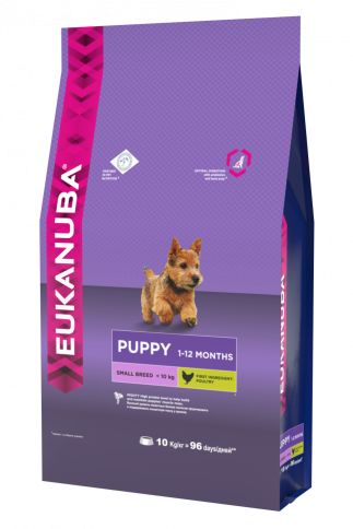 Eukanuba Puppy Small Breed для щенков мелких пород с курицей - 10 кг фото 1