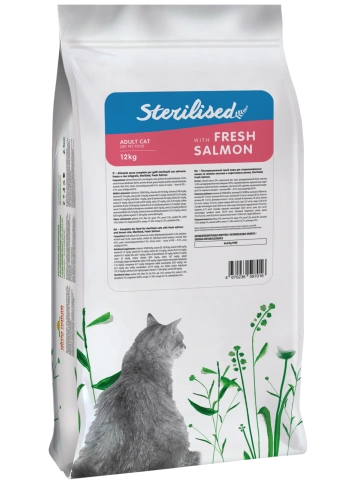Сухой корм Almo Nature Sterilised, для стерилизованных кошек со свежим лососем и коричневым рисом, 12 кг фото 2