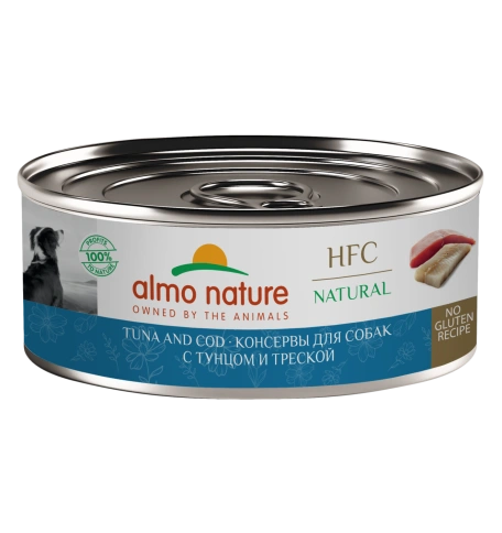 Влажный корм Almo Nature для собак с тунцом и треской, 100 г фото 1