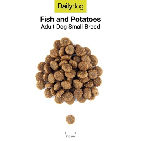 Сухой корм Dailydog Adult Small Breed Fish and Potatoes для взрослых собак мелких и миниатюрных пород с рыбой и картофелем 3 кг фото 1