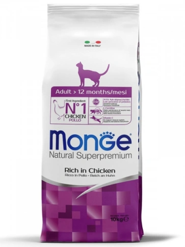 Сухой корм Monge Natural Adult с курицей для взрослых кошек, 10 кг фото 6