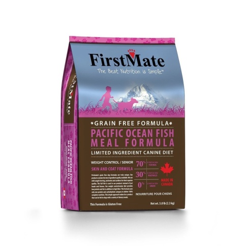 FirstMate Pacific Ocean Fish Meal Weight Control сухой беззерновой низкокалорийный корм для пожилых собак и собак, склонных к ожирению - 2,3 кг фото 1