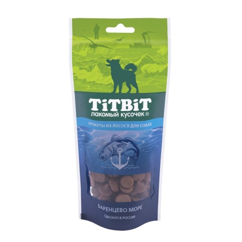 Лакомство Titbit Крокеты из лосося для собак - 75 г 1 ш фото 1