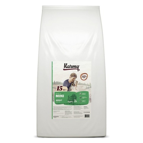 Сухой корм Karmy Mini Adult для взрослых собак мелких пород с индейкой 2 кг фото 1