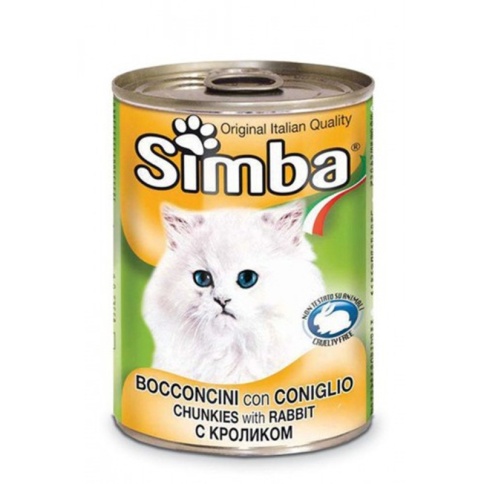 Simba Cat консервы для кошек паштет кролик 400 г фото 1