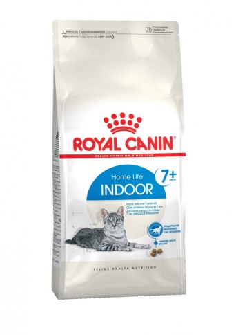 Royal Canin Feline Indoor 7+ сухой корм для пожилых кошек с 7 до 12 лет, постоянно проживающим в помещении - 400 гр фото 1
