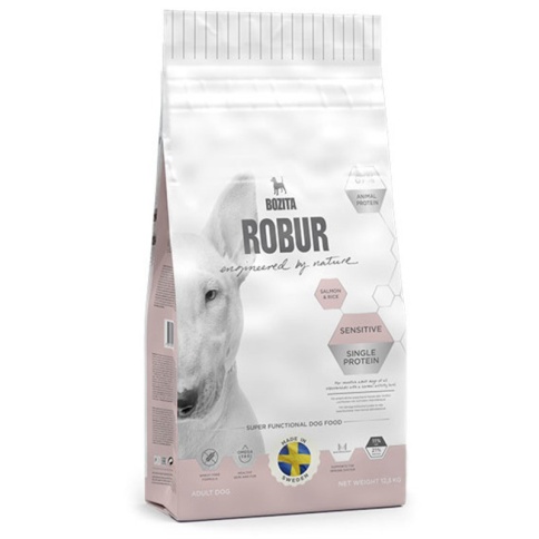 Bozita Robur Sensitive Single Protein сухой монопротеиновый корм для собак с лососем - 12.5 кг фото 2