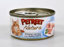 Влажный корм Petreet для кошек с кусочками розового тунца с анчоусами - 70 г фото 1