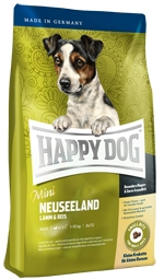 Happy Dog Supreme Mini New Zealand для собак мелких пород с чувствительным пищеварением и аллергией с ягненком и рисом - 4 кг фото 1
