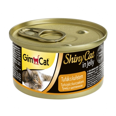 Gimborn GimCat ShinyCat влажный корм для кошек из тунца с цыпленком - 70 г фото 1