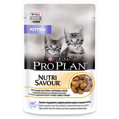 Влажный корм Purina Pro Plan Kitten для котят с курицой в желе - 85 г фото 1