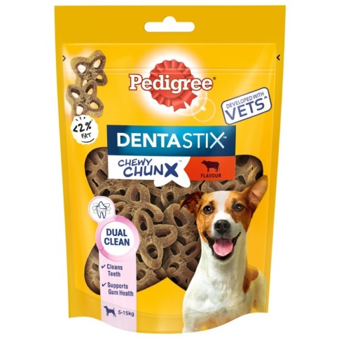 Pedigree Denta Stix лакомство для собак мелких пород в форме жевательных кусочков со вкусом говядины 68 г фото 1