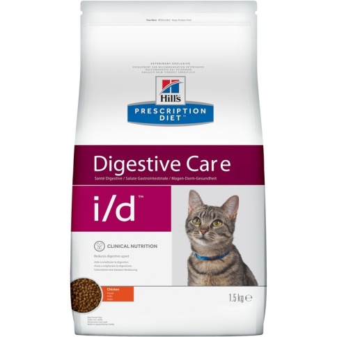 Hill's Prescription Diet (1.5 кг) I/D Feline Gastrointestinal Health dry фото 2