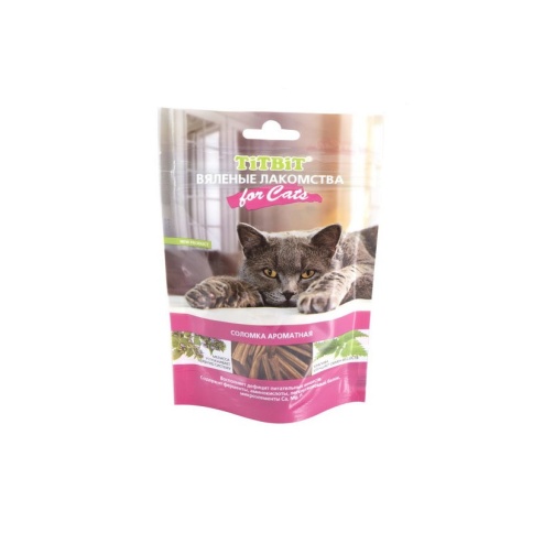 TiTBiT for Cats вяленые лакомства с ароматной соломкой фото 2