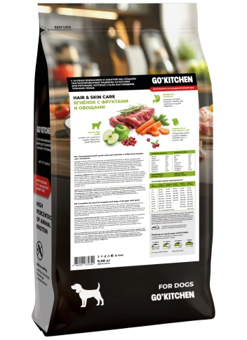 Сухой корм GO'KITCHEN для щенков и собак всех возрастов с ягненком, 9.98 кг фото 1